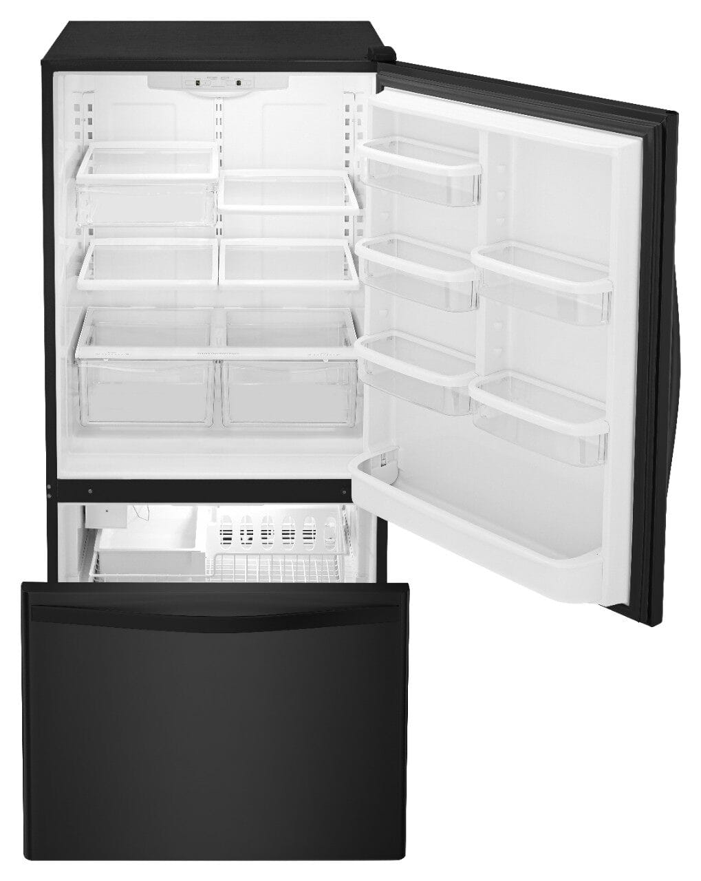 Whirlpool WRB329DMBB 18.7 Cu. Ft Freezer Refrigerator ENERGY STAR Black - Image 6