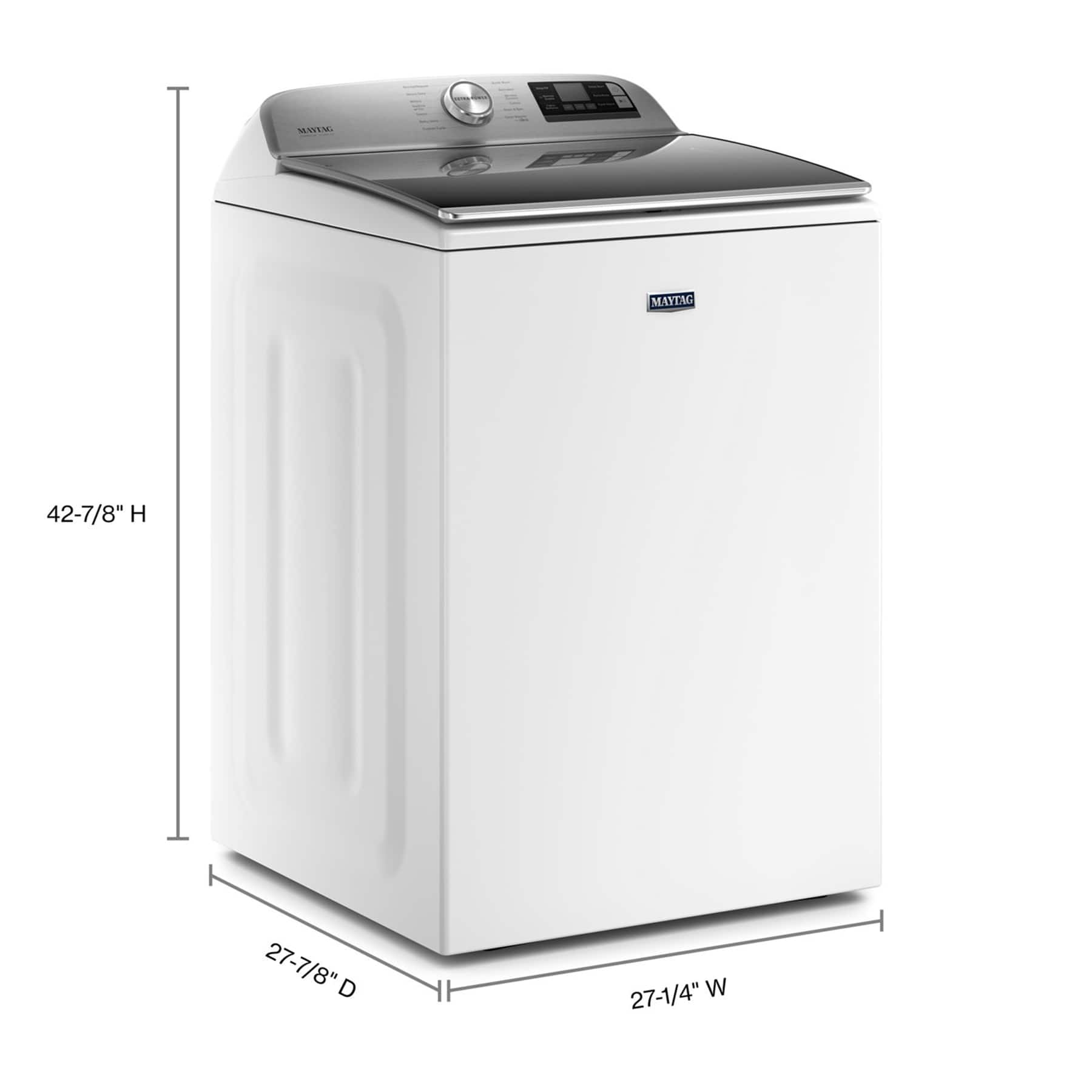 Maytag MVW7232HW 5.3 Cu. Ft Washer Top Load Smart ENERGY STAR White - Image 2