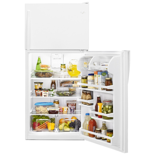 Whirlpool WRT318FZDW 18.2 Cu. Ft 30" Top-Freezer Refrigerator, White - Image 9