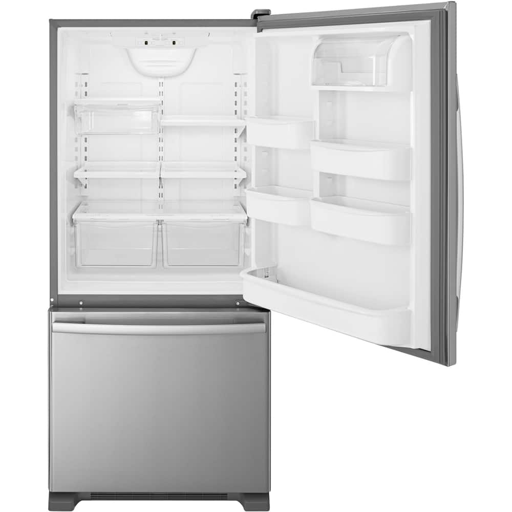 Amana ABB1924BRM 18 Cu. Ft Freezer Refrigerator ENERGY STAR Stainless Steel - Image 2