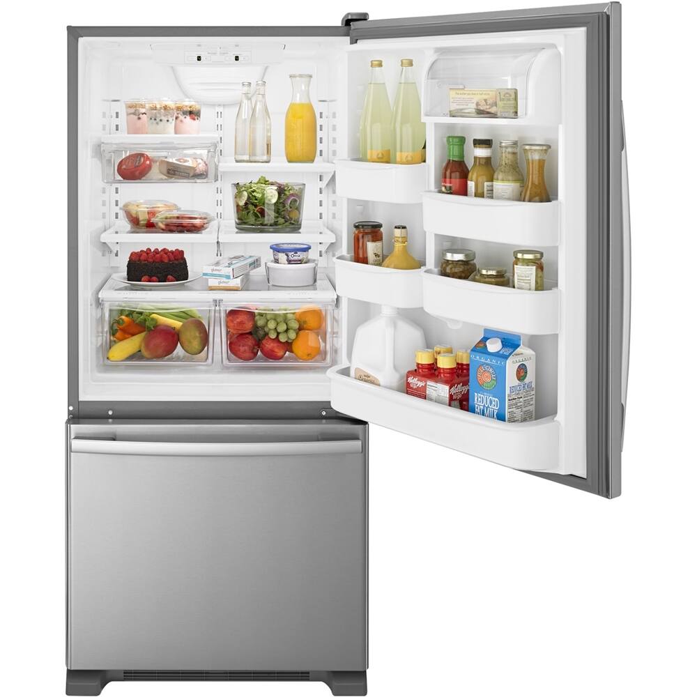 Amana ABB1924BRM 18 Cu. Ft Freezer Refrigerator ENERGY STAR Stainless Steel - Image 4