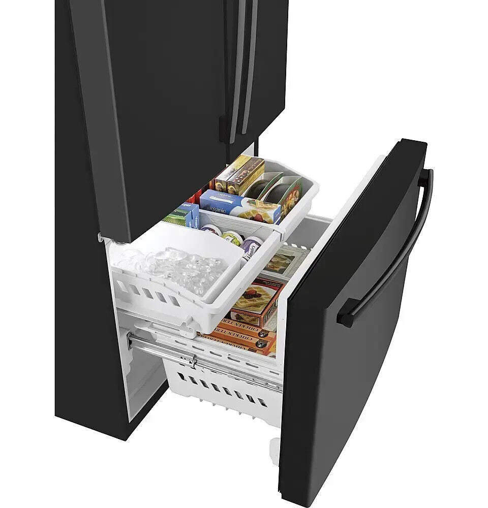 GE GNE27JGMBB 27.0 Cu. Ft. French-Door Refrigerator w/ Internal Water Dispenser