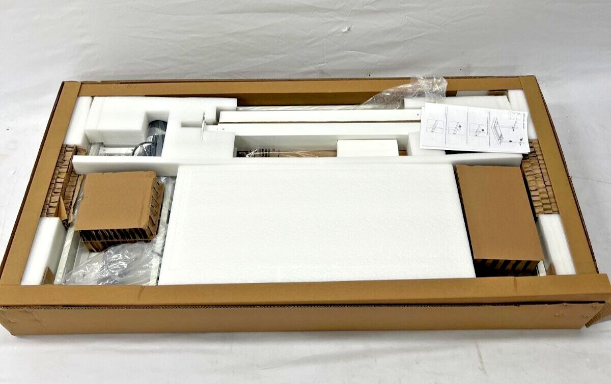 Insignia NS-PSDD48WH Adjustable Powered 1-Drawer Standing Desk 47.6" Wide, White
