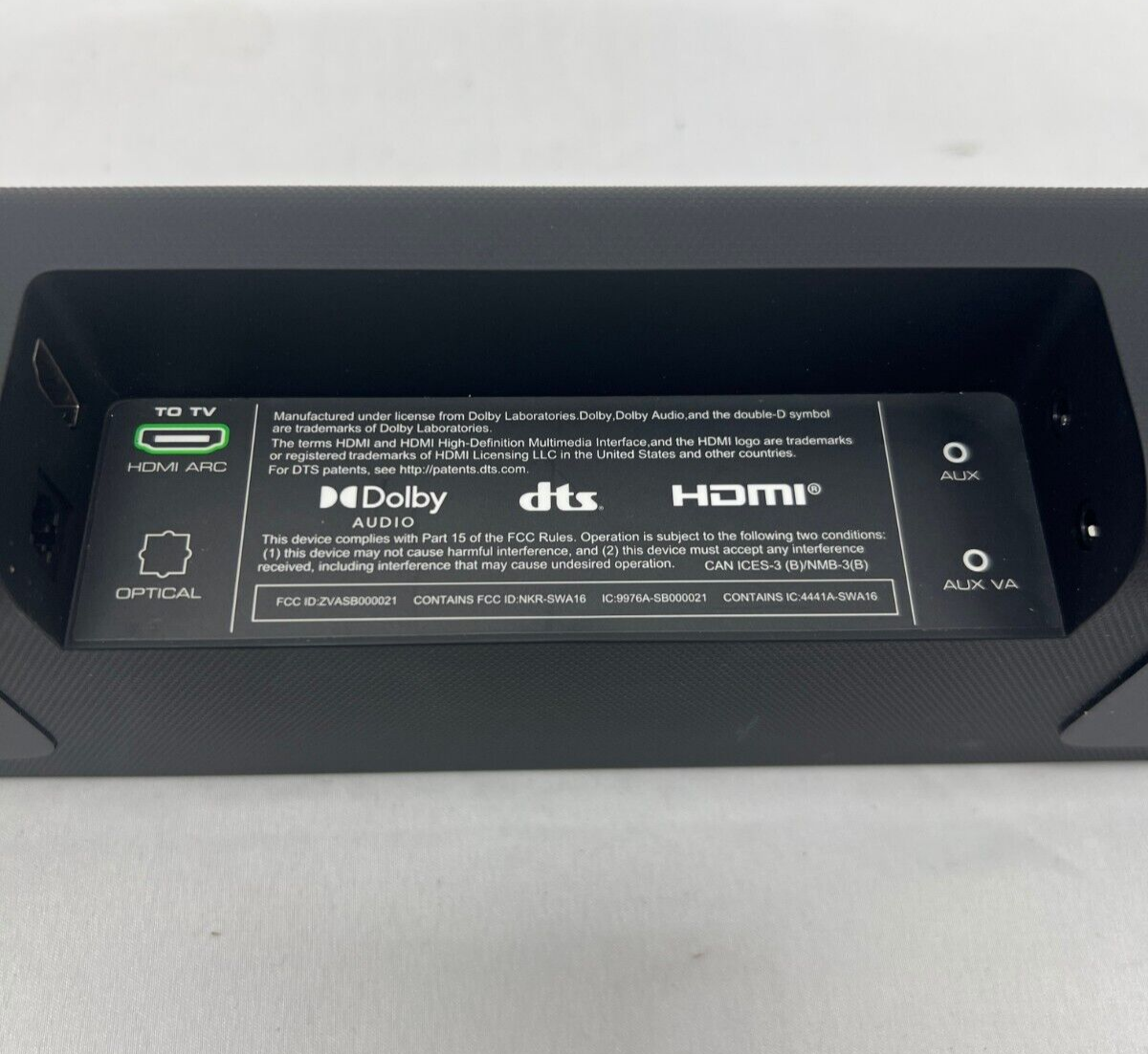 Vizio V-Series Model V21-H8 2.1 Channel Home Theater TV Soundbar ONLY