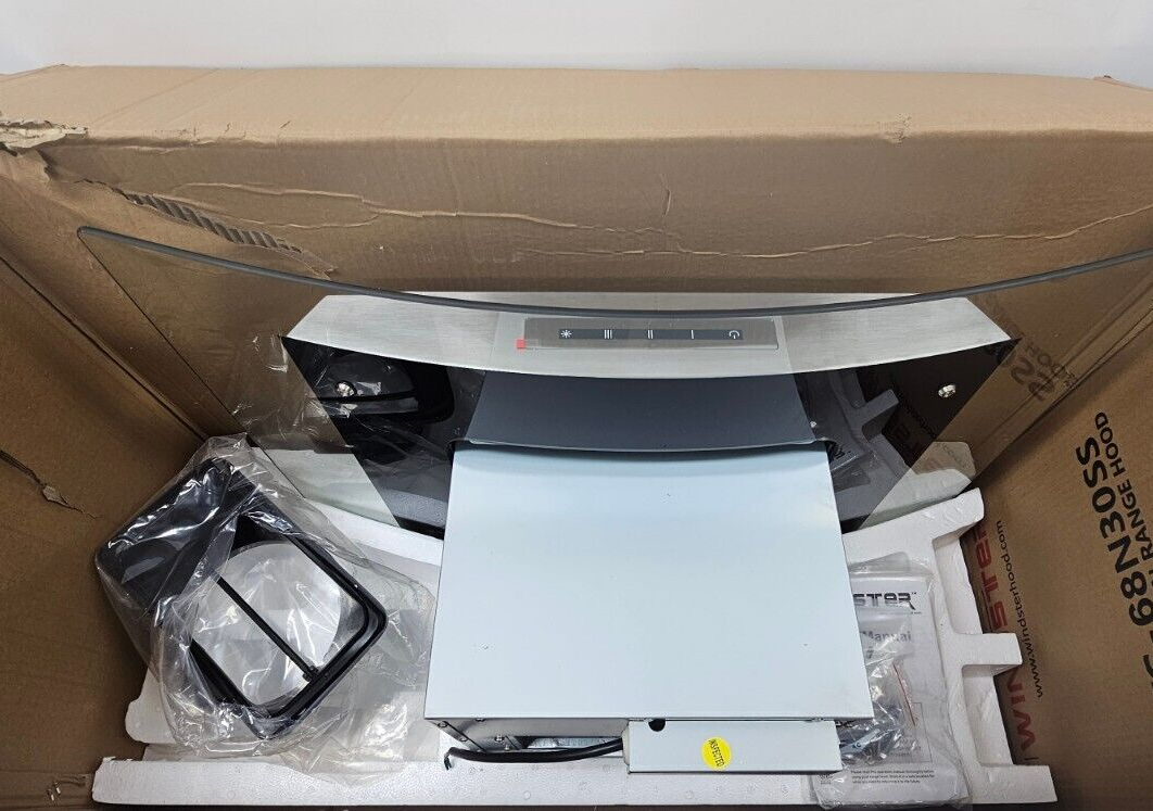 Windster WS-62N30SS 30" Convertible Range Hood - Stainless Steel/Glass