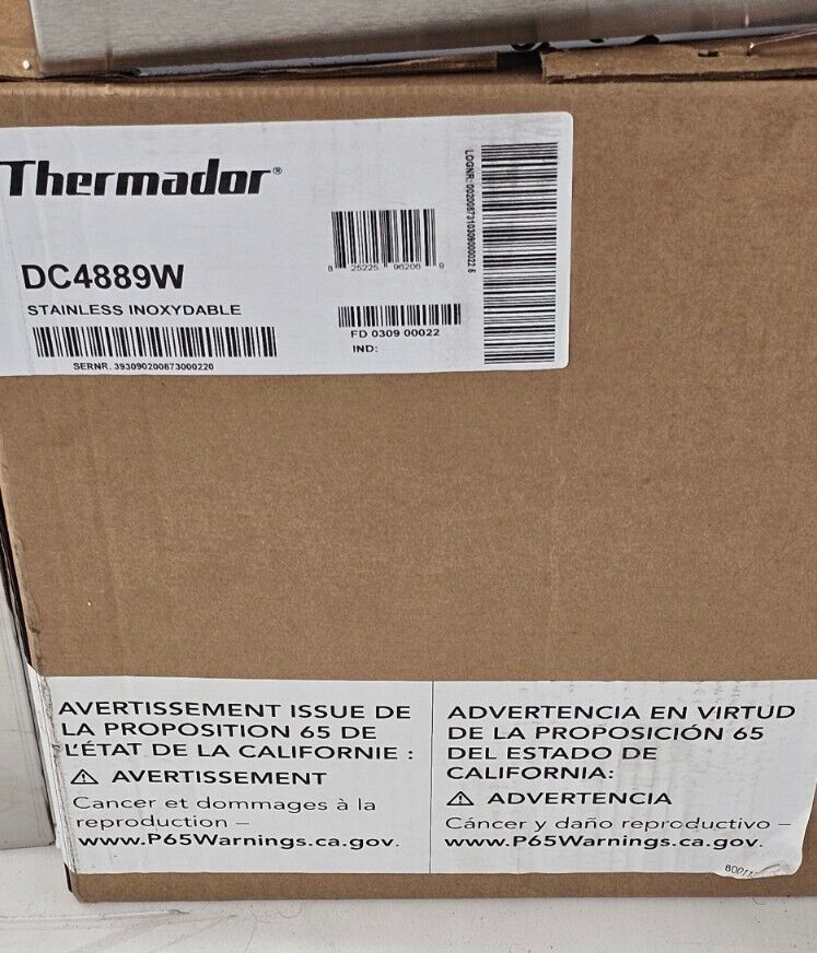 Thermador DC4889W Telescopic Duct Cover 4 Professional Series PH48GWS & PH48HWS