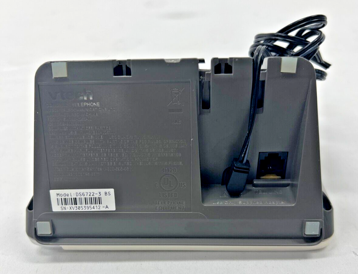 Tested Vtech DS6722-3 BS Cordless  Answering Machine Base Replacement