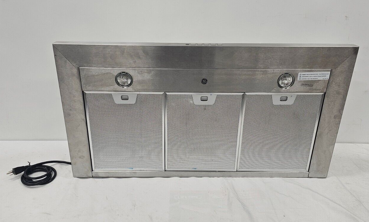 GE 36" Convertible Pyramid Wall Mount Chimney Range Hood JVW5361SJ1SS