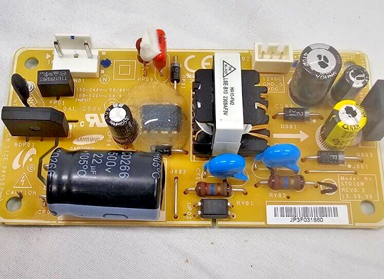 Genuine Samsung Cooktop NA36N8866TG/AA Power Supply Board STD10W JP3F031860