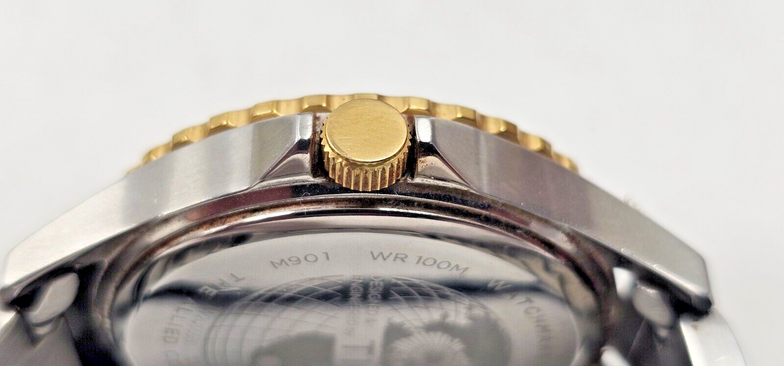 Timex TW2U55500 Men's VQ Navi Harbour Two-Toned SS Watch w/ Black Dial