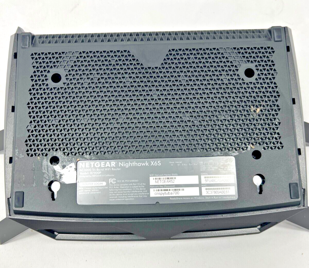 NETGEAR Nighthawk X6S AC3000 Tri-Band Smart Wi-Fi Router R7900P