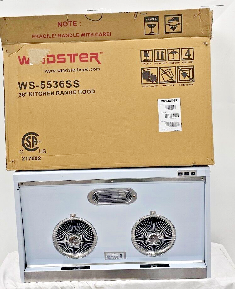 Windster WS-5536SS 36" Convertible Range Hood - Stainless Steel