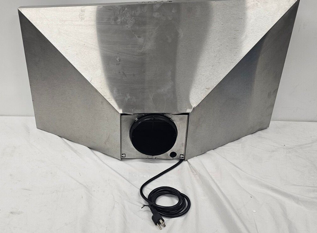 GE 36" Convertible Pyramid Wall Mount Chimney Range Hood JVW5361SJ1SS