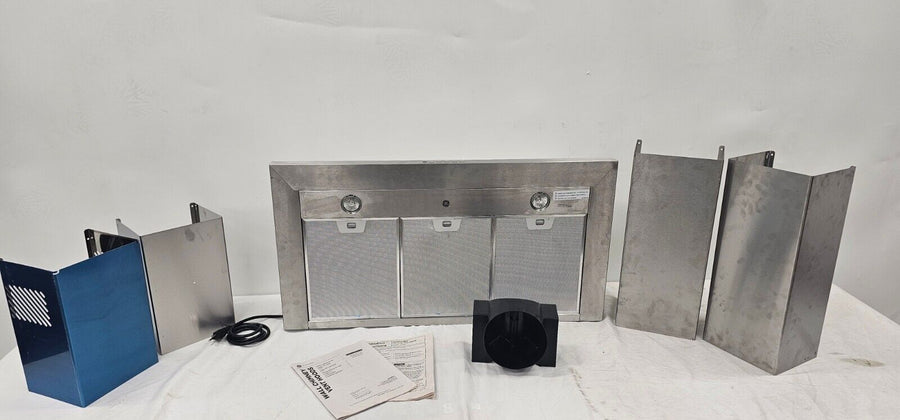 GE 36" Convertible Pyramid Wall Mount Chimney Range Hood JVW5361SJ1SS