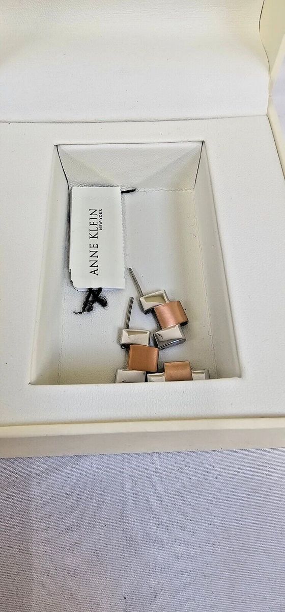 Anne Klein Stainless Steel RoseGold Mother of Pearl Quartz Watch 12/2341MPRT