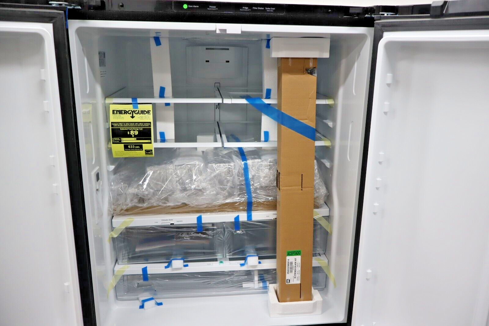 GE GNE27JGMBB 27.0 Cu. Ft. French-Door Refrigerator w/ Internal Water Dispenser