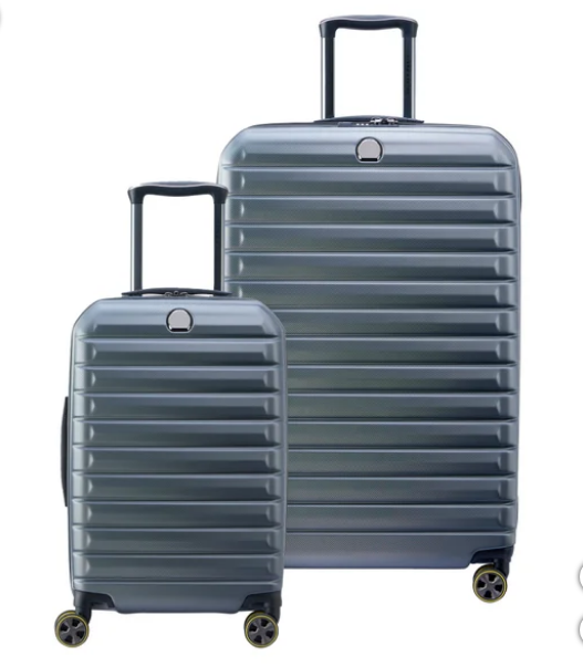 Delsey Paris 1946 Helium Edge 2-Piece 30" & 22" TSA-Accepted Luggage Set, Gray