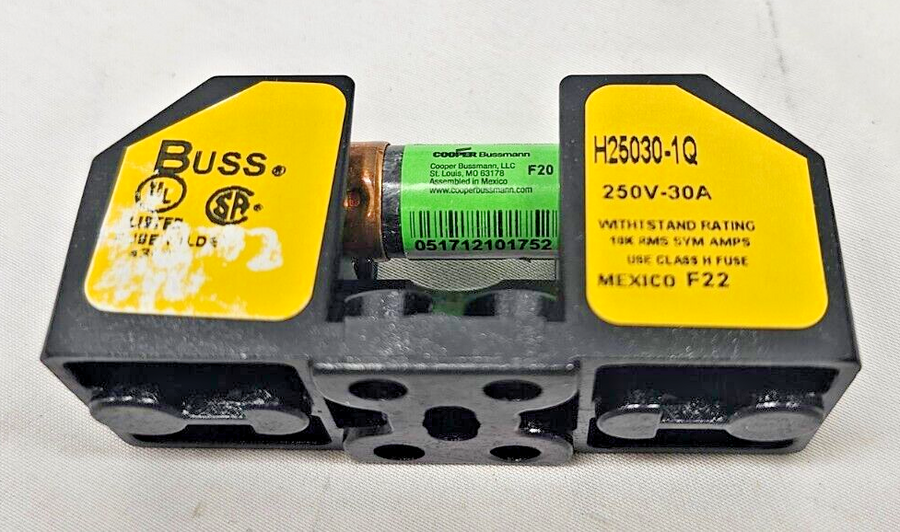 Genuine H25030-1Q FUSE HOLDER & FRN-R-20 Fuse 250V 30A 4454976 4454949 Wall Oven