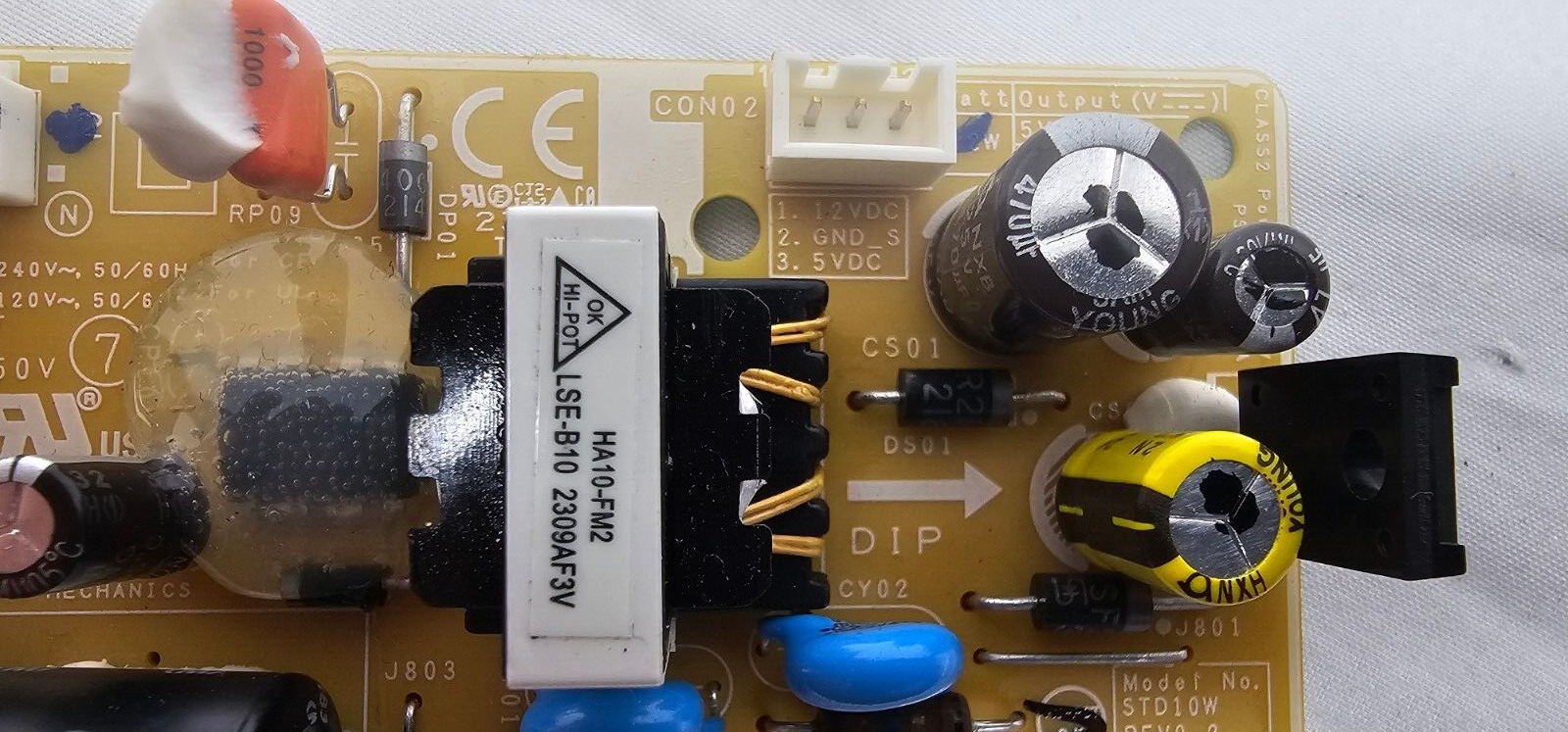 Genuine Samsung Cooktop NA36N8866TG/AA Power Supply Board STD10W JP3F031860