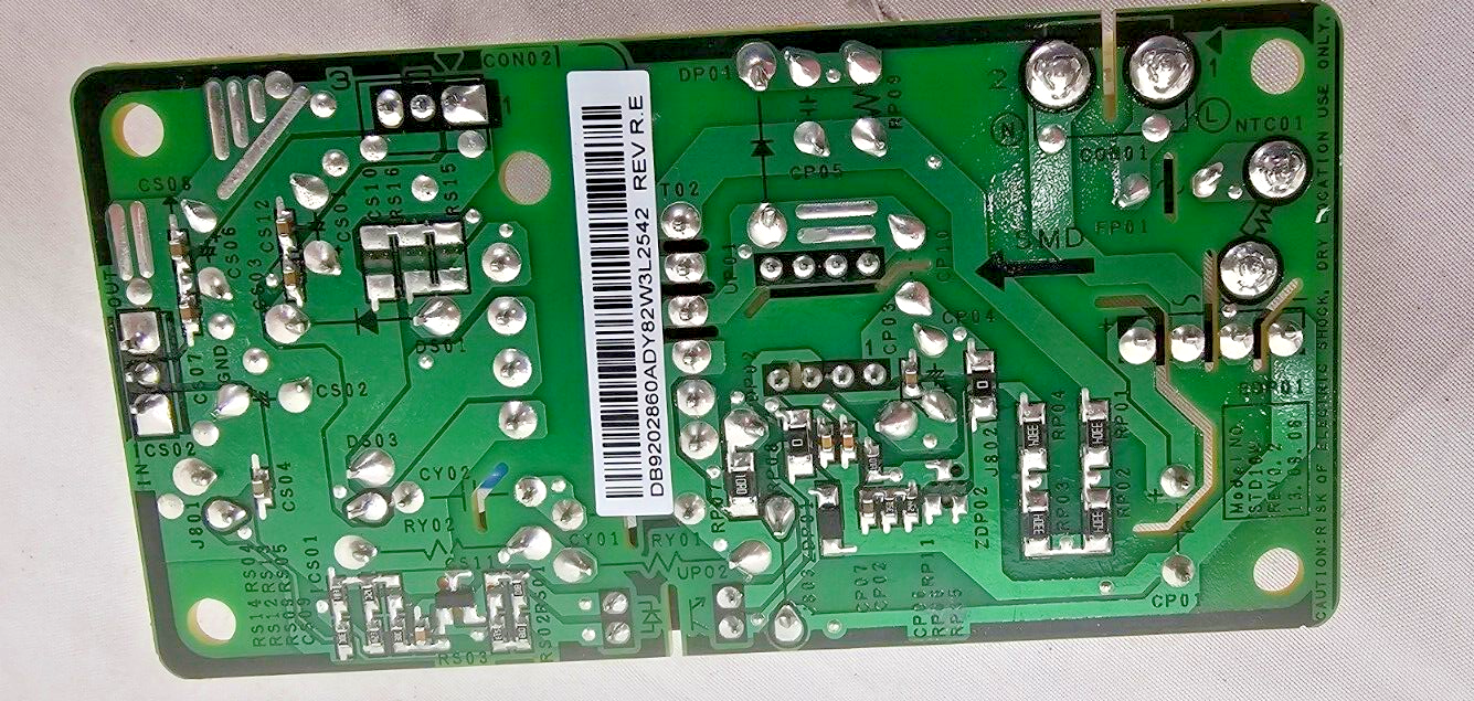 Genuine Samsung Cooktop NA36N8866TG/AA Power Supply Board STD10W JP3F031860