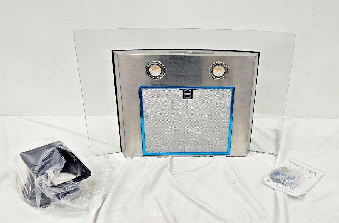 Windster WS-62N30SS 30" Convertible Range Hood - Stainless Steel/Glass