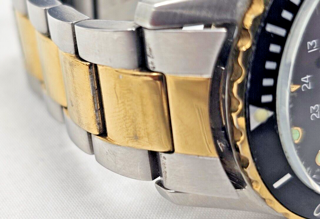 Timex TW2U55500 Men's VQ Navi Harbour Two-Toned SS Watch w/ Black Dial