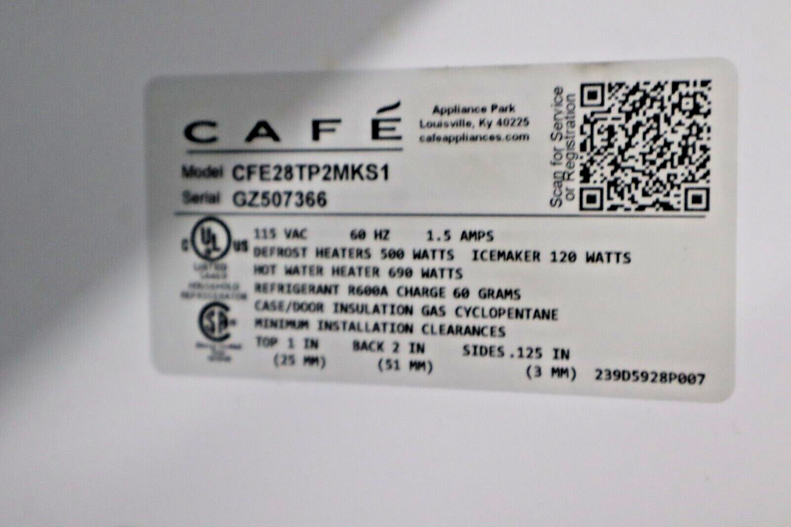 Cafe CFE28TP2MS1 - 27.8 Cu. Ft. French Door Smart Refrigerator w/ Hot Water