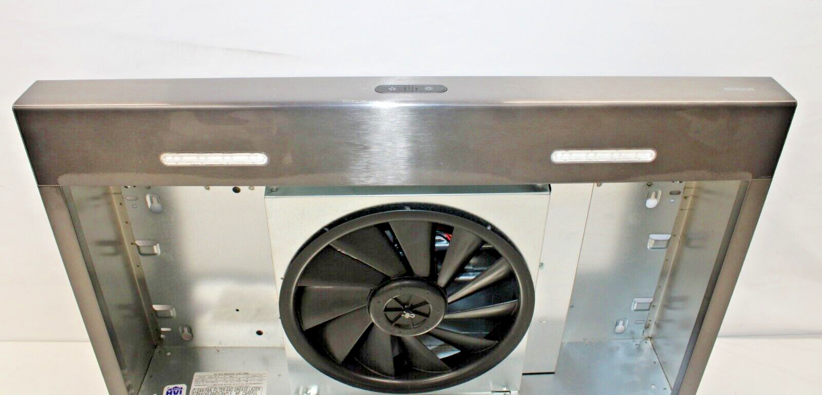 Broan Glacier BCDF130BLS 30" Convertible Under Cabinet Range Hood, Black SS