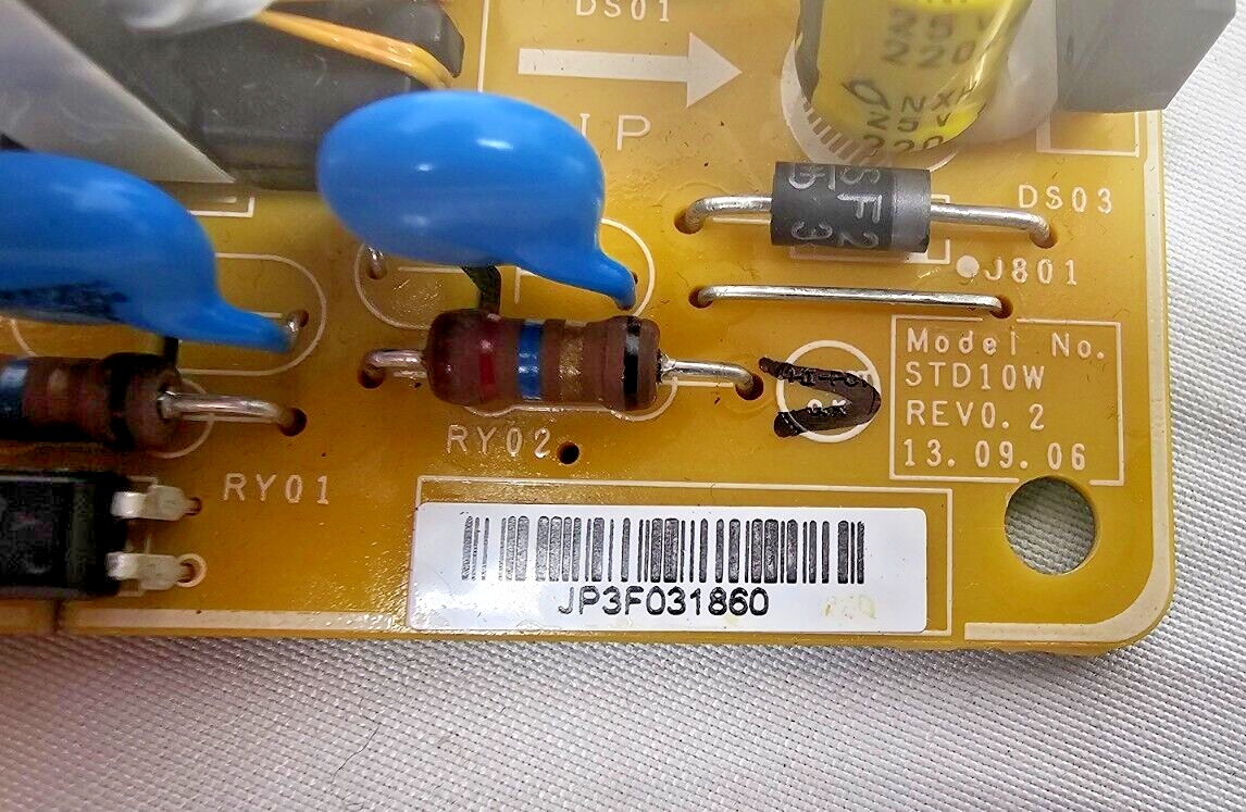 Genuine Samsung Cooktop NA36N8866TG/AA Power Supply Board STD10W JP3F031860