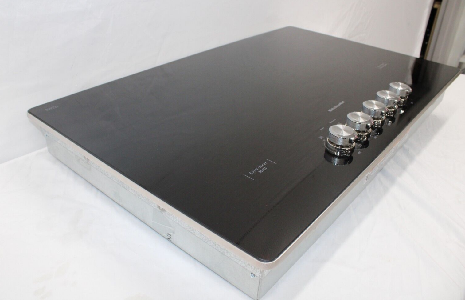 KitchenAid KCES556HSS 36" Built-In Electric 5-Burner Cooktop in Stainless Steel
