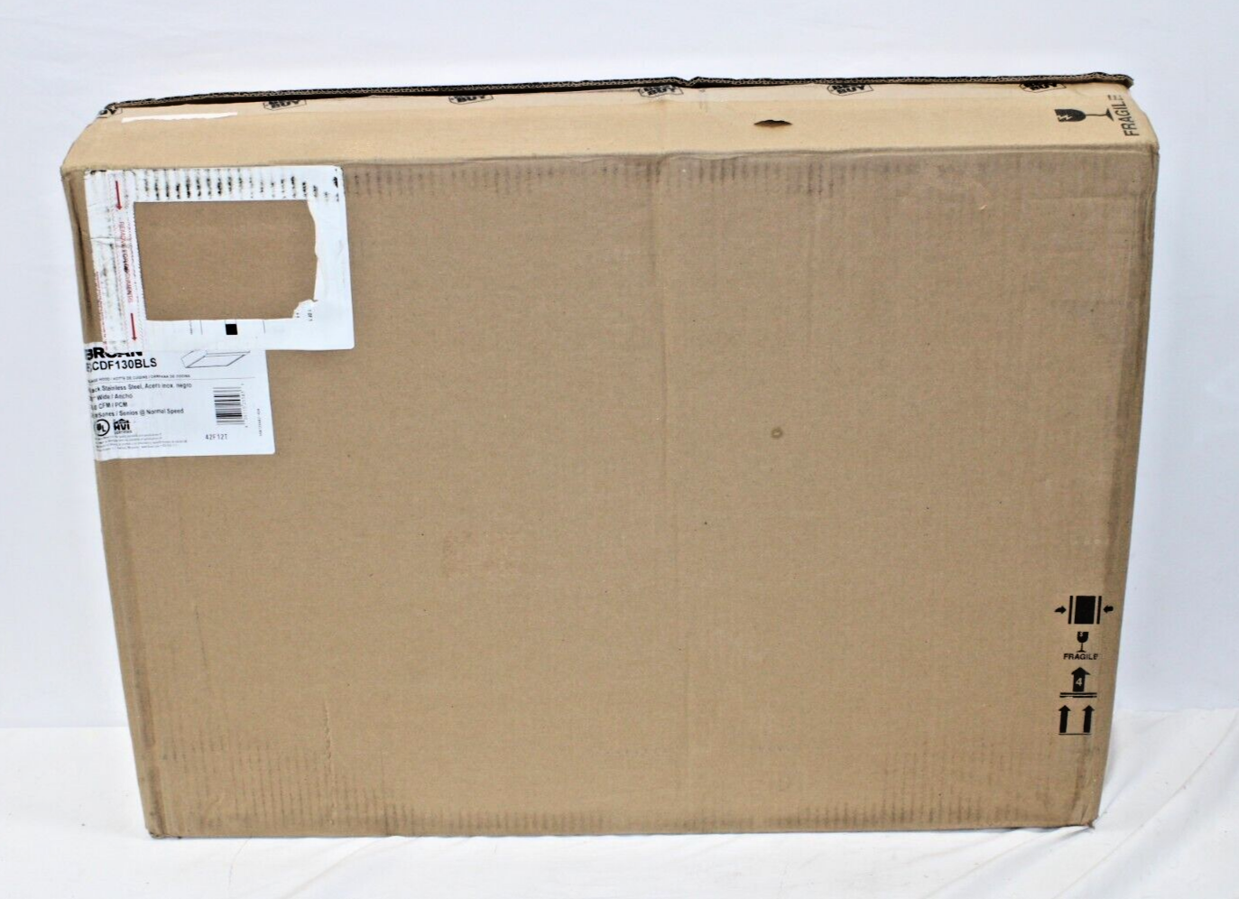 Broan Glacier BCDF130BLS 30" Convertible Under Cabinet Range Hood, Black SS