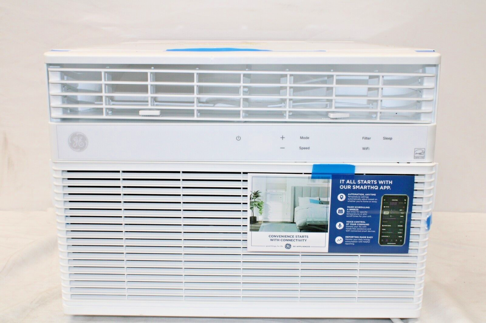 GE AHEK12AC 12,000 BTU Smart Electronic Window Air Conditioner for Rooms up to 550 Sq Ft