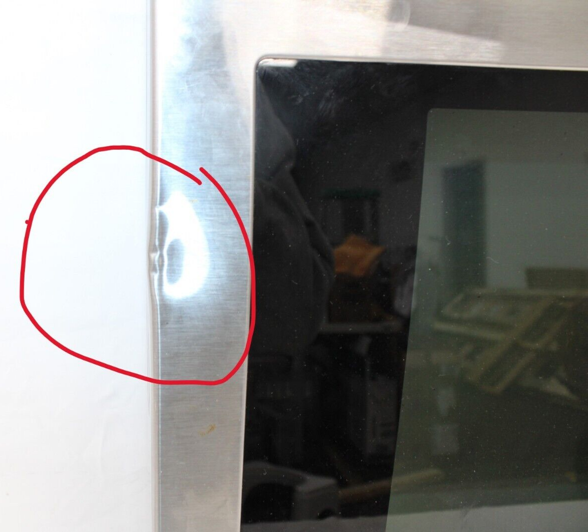 OEM Genuine LG Range Door Assembly w/ Door Hooks Attached for LSE4616ST