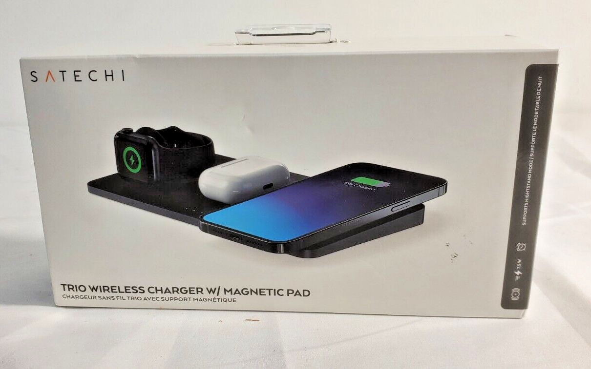 New Satechi Trio Wireless Charger w/ Magnetic Charging Pad