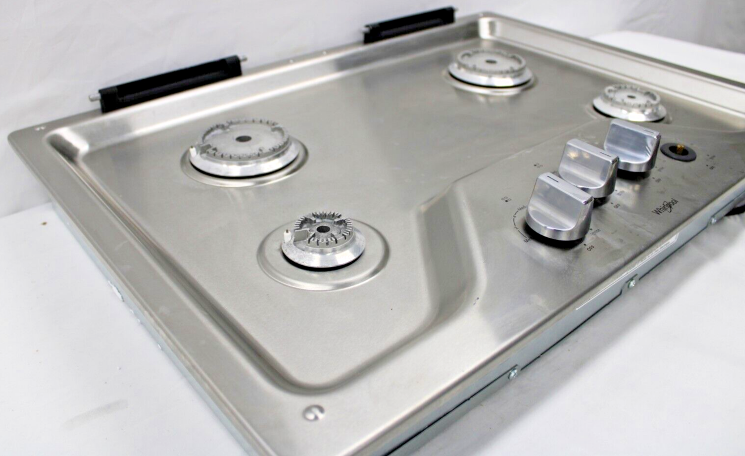 Whirlpool WCG55US0HS 30" Built-In Gas Cooktop in Stainless Steel (No Grates)
