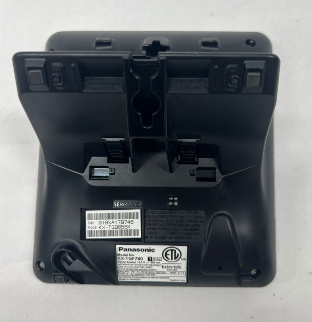 Tested Panasonic KX-TGF780 Phone Answering Base  for KX-TG985SK w/ charger