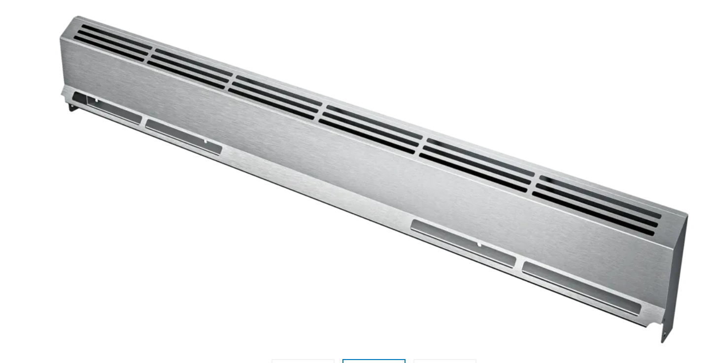 Bosch HGZBS301 4" Low Back for Bosch HGI804UC & HDI8054U Slide-In Ranges in SS