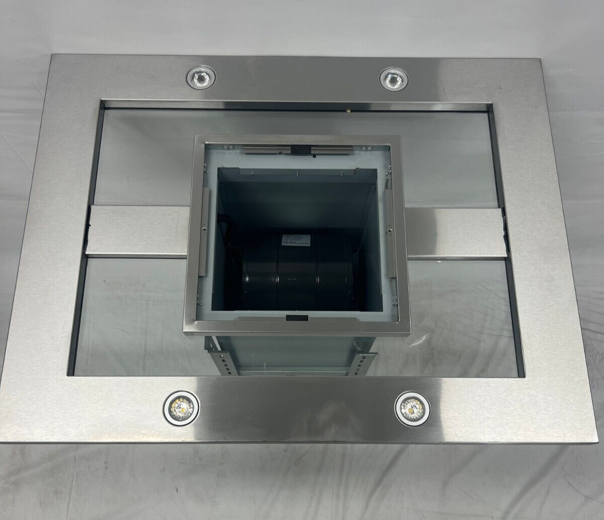 Zephyr Modena 36" 600 CFM Island Mount Range Hood w/ LED Light SS - ZMD-M90AS