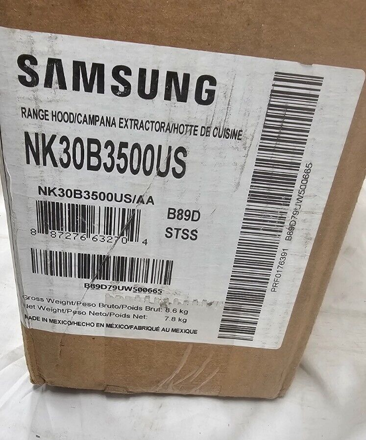 Samsung 30" Under Cabinet Range Hood NK30B3500US/AA in Stainless Steel