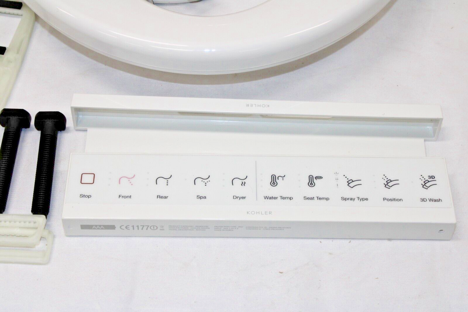 Kohler 28119-0 C3-325 Premium Enlongated Bidet Toilet Seat w/ Remote Control