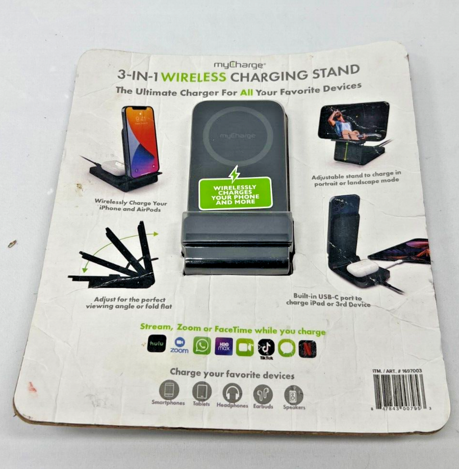 MyCharge True Universal 3-in-1 Charging Stand 15W Fast Charge & 20W Fast USB