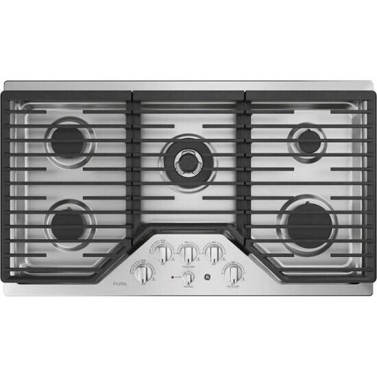 GE Profile PGP9036SLSS 36" Built-In Gas Cooktop in Stainless Steel