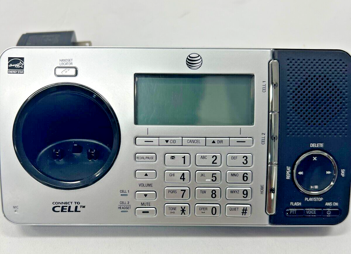 AT&T TL96456 DECT 6.0 Connect to Cell Cordless Phone Answering Machine Base