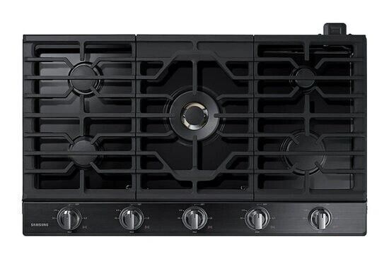 Samsung NA36N7755TG 36" Built-In Gas Cooktop w/ WiFi & Dual Power Brass Burner