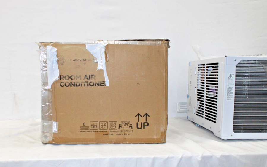 GE AHEK12AC 12,000 BTU Smart Electronic Window Air Conditioner for Rooms up to 550 Sq Ft