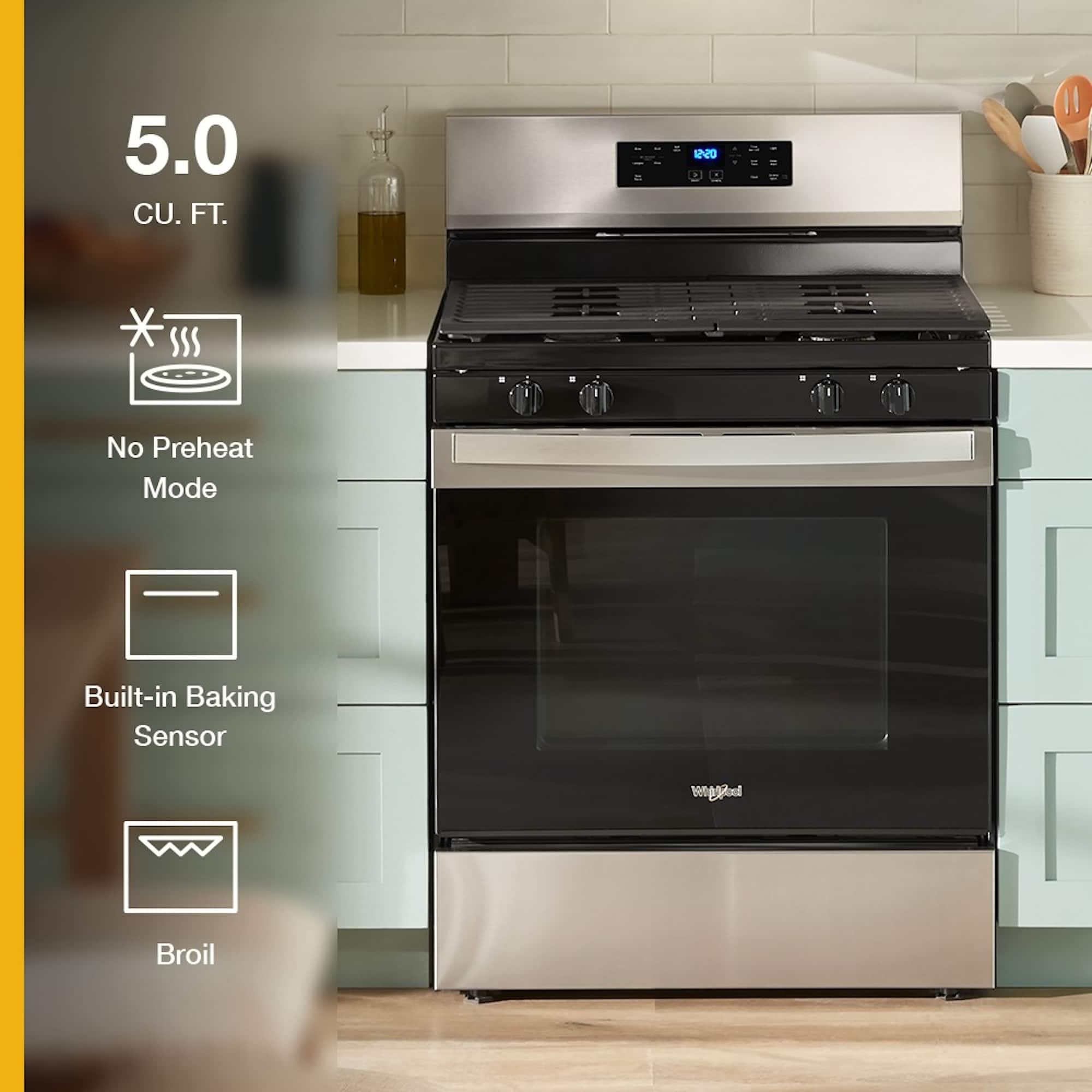 Whirlpool WFGS3530RS 5.3 Cu. Ft Range Cooktop Freestanding Stainless Steel - Image 11