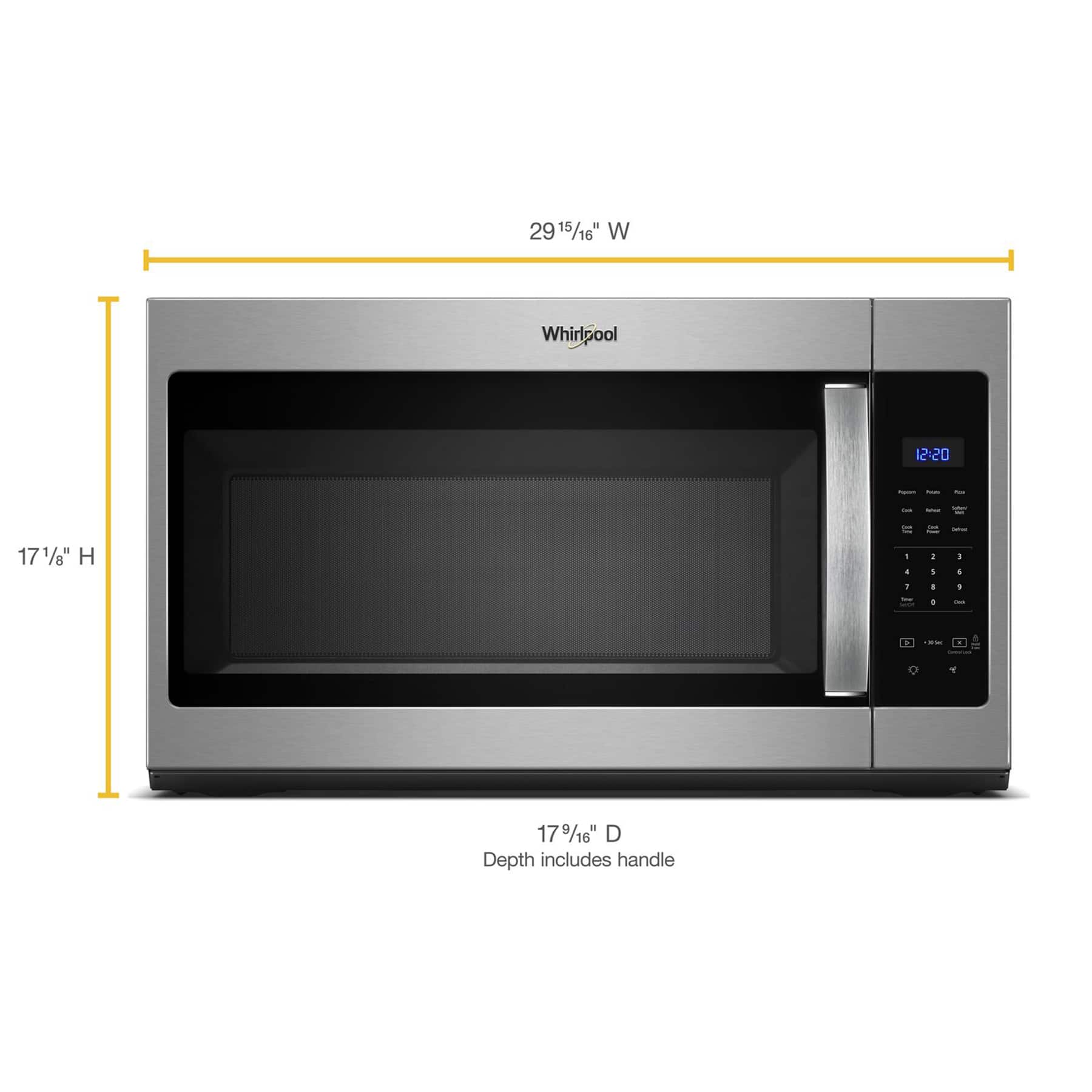 Whirlpool WMH31017HS 1.7 Cu. Ft Range Microwave Over the Range Stainless steel - Image 2