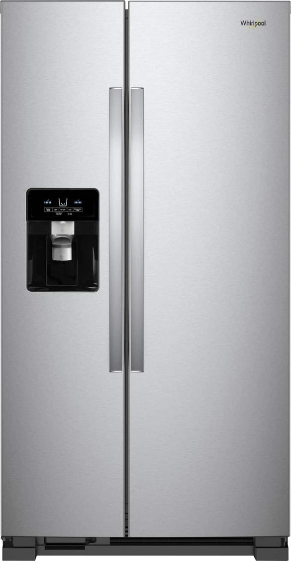 Whirlpool WRS325SDHZ 24.6 Cu. Ft 36" Side-by-Side Refrigerator, Stainless Steel - Image 1