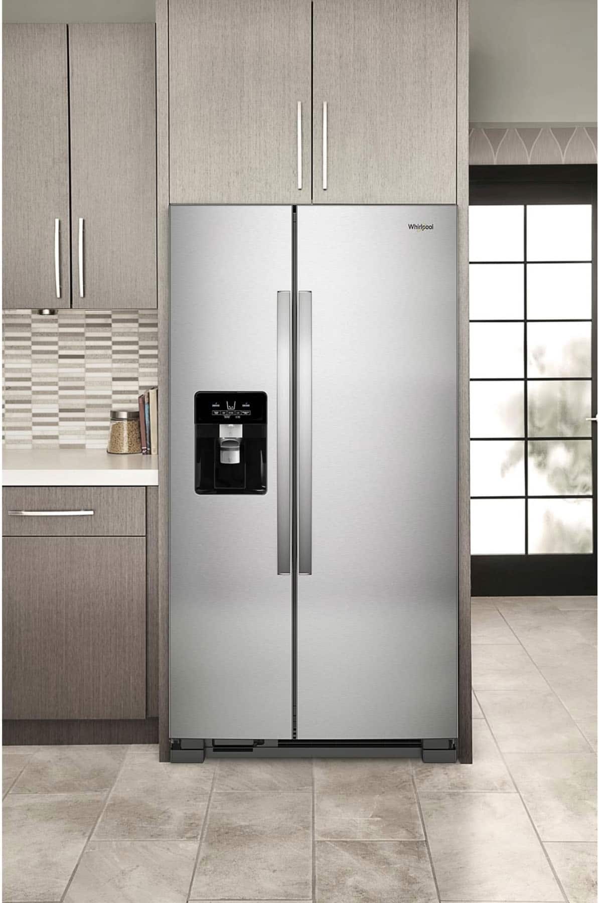Whirlpool WRS325SDHZ 24.6 Cu. Ft  36" Side-by-Side Refrigerator, Stainless Steel - Image 8