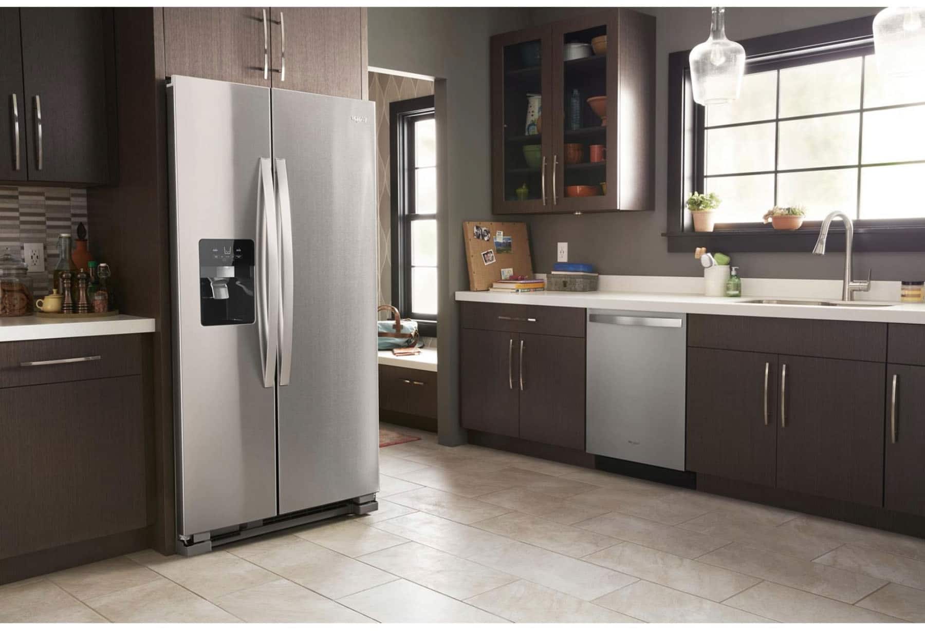 Whirlpool WRS325SDHZ 24.6 Cu. Ft  36" Side-by-Side Refrigerator, Stainless Steel - Image 9